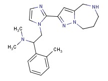 N,N-dimethyl-1-(2-methylphenyl)-2-[2-(5,6,7,8-tetrahydro-4H-pyrazolo[1,5-a][1,4]diazepin-2-yl)-1H-imidazol-1-yl]ethanamine dihydrochloride
