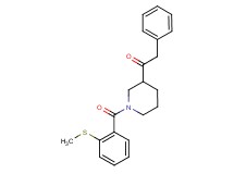 1-{1-[2-(methylthio)benzoyl]-3-piperidinyl}-2-phenylethanone