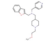 (1-benzofuran-2-ylmethyl){[1-(2-methoxyethyl)-4-piperidinyl]methyl}(4-pyridinylmethyl)amine