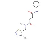 N'-cyclopentyl-N-methyl-N-[(4-methyl-1,2,3-thiadiazol-5-yl)methyl]succinamide