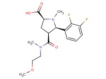 (2S*,4S*,5R*)-5-(2,3-difluorophenyl)-4-{[(2-methoxyethyl)(methyl)amino]carbonyl}-1-methylpyrrolidine-2-carboxylic acid