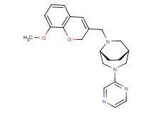 (1R*,5R*)-6-[(8-methoxy-2H-chromen-3-yl)methyl]-3-pyrazin-2-yl-3,6-diazabicyclo[3.2.2]nonane