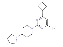 4-cyclobutyl-6-methyl-2-(4-pyrrolidin-1-ylpiperidin-1-yl)pyrimidine