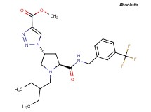 methyl 1-[(3R,5S)-1-(2-ethylbutyl)-5-({[3-(trifluoromethyl)benzyl]amino}carbonyl)-3-pyrrolidinyl]-1H-1,2,3-triazole-4-carboxylate