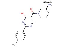 5-{[(3S)-3-amino-1-piperidinyl]carbonyl}-2-(4-methylphenyl)-4-pyrimidinol dihydrochloride