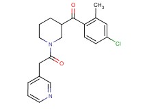 (4-chloro-2-methylphenyl)[1-(3-pyridinylacetyl)-3-piperidinyl]methanone