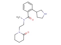 N-methyl-N-[2-(2-oxo-1-piperidinyl)ethyl]-2-(3-pyrrolidinyl)benzamide hydrochloride