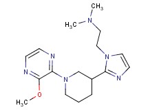 (2-{2-[1-(3-methoxy-2-pyrazinyl)-3-piperidinyl]-1H-imidazol-1-yl}ethyl)dimethylamine