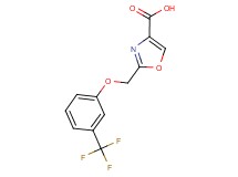 2-{[3-(trifluoromethyl)phenoxy]methyl}-1,3-oxazole-4-carboxylic acid