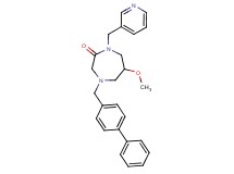 4-(4-biphenylylmethyl)-6-methoxy-1-(3-pyridinylmethyl)-1,4-diazepan-2-one