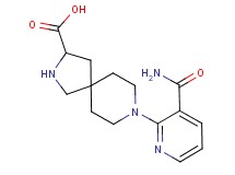 8-[3-(aminocarbonyl)-2-pyridinyl]-2,8-diazaspiro[4.5]decane-3-carboxylic acid