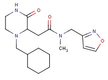 2-[1-(cyclohexylmethyl)-3-oxo-2-piperazinyl]-N-(3-isoxazolylmethyl)-N-methylacetamide