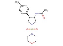 N-[(3S*,4R*)-4-(4-methylphenyl)-1-(4-morpholinylsulfonyl)-3-pyrrolidinyl]acetamide