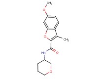 6-methoxy-3-methyl-N-(tetrahydro-2H-pyran-3-yl)-1-benzofuran-2-carboxamide