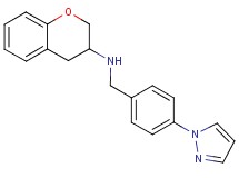 3,4-dihydro-2H-chromen-3-yl[4-(1H-pyrazol-1-yl)benzyl]amine