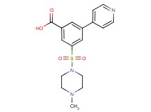 3-[(4-methylpiperazin-1-yl)sulfonyl]-5-pyridin-4-ylbenzoic acid