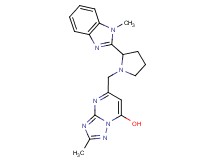 2-methyl-5-{[2-(1-methyl-1H-benzimidazol-2-yl)-1-pyrrolidinyl]methyl}[1,2,4]triazolo[1,5-a]pyrimidin-7-ol