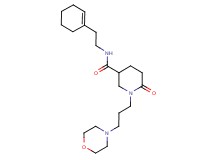 N-[2-(1-cyclohexen-1-yl)ethyl]-1-[3-(4-morpholinyl)propyl]-6-oxo-3-piperidinecarboxamide