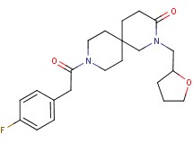 9-[(4-fluorophenyl)acetyl]-2-(tetrahydrofuran-2-ylmethyl)-2,9-diazaspiro[5.5]undecan-3-one