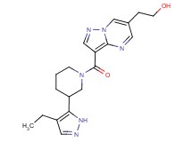 2-(3-{[3-(4-ethyl-1H-pyrazol-5-yl)piperidin-1-yl]carbonyl}pyrazolo[1,5-a]pyrimidin-6-yl)ethanol