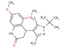 4-(1-tert-butyl-3,5-dimethyl-1H-pyrazol-4-yl)-5,7-dimethoxy-3,4-dihydroquinolin-2(1H)-one