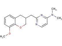 2-[(8-methoxy-3,4-dihydro-2H-chromen-3-yl)methyl]-N,N-dimethylpyrimidin-4-amine