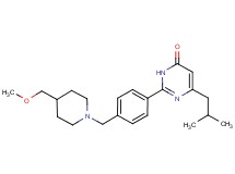 6-isobutyl-2-(4-{[4-(methoxymethyl)piperidin-1-yl]methyl}phenyl)pyrimidin-4(3H)-one
