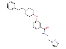 3-{[1-(2-phenylethyl)-4-piperidinyl]oxy}-N-[2-(1H-pyrazol-1-yl)ethyl]benzamide