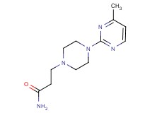 3-[4-(4-methyl-2-pyrimidinyl)-1-piperazinyl]propanamide