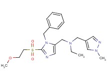({1-benzyl-2-[(2-methoxyethyl)sulfonyl]-1H-imidazol-5-yl}methyl)ethyl[(1-methyl-1H-pyrazol-4-yl)methyl]amine