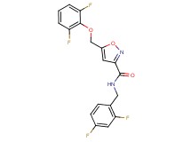 N-(2,4-difluorobenzyl)-5-[(2,6-difluorophenoxy)methyl]-3-isoxazolecarboxamide