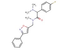 2-(dimethylamino)-2-(4-fluorophenyl)-N-methyl-N-[(3-phenyl-5-isoxazolyl)methyl]acetamide