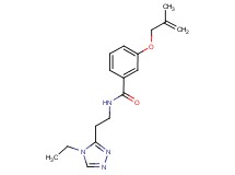 N-[2-(4-ethyl-4H-1,2,4-triazol-3-yl)ethyl]-3-[(2-methylprop-2-en-1-yl)oxy]benzamide