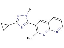 3-(3-cyclopropyl-1H-1,2,4-triazol-5-yl)-2-methyl-1,8-naphthyridine