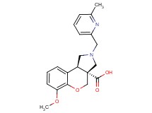 (3aR*,9bR*)-6-methoxy-2-[(6-methylpyridin-2-yl)methyl]-1,2,3,9b-tetrahydrochromeno[3,4-c]pyrrole-3a(4H)-carboxylic acid