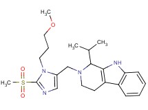 1-isopropyl-2-{[1-(3-methoxypropyl)-2-(methylsulfonyl)-1H-imidazol-5-yl]methyl}-2,3,4,9-tetrahydro-1H-beta-carboline