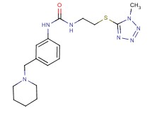 N-{2-[(1-methyl-1H-tetrazol-5-yl)thio]ethyl}-N'-[3-(piperidin-1-ylmethyl)phenyl]urea