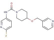 N-(6-fluoropyridin-3-yl)-4-(pyridin-3-ylmethoxy)piperidine-1-carboxamide