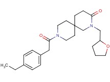 9-[(4-ethylphenyl)acetyl]-2-(tetrahydrofuran-2-ylmethyl)-2,9-diazaspiro[5.5]undecan-3-one