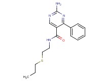 2-amino-4-phenyl-N-[2-(propylthio)ethyl]pyrimidine-5-carboxamide