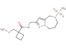 1-(methoxymethyl)-N-{[5-(methylsulfonyl)-5,6,7,8-tetrahydro-4H-pyrazolo[1,5-a][1,4]diazepin-2-yl]methyl}cyclobutanecarboxamide