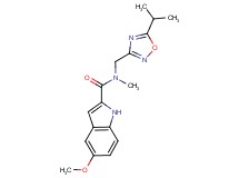 N-[(5-isopropyl-1,2,4-oxadiazol-3-yl)methyl]-5-methoxy-N-methyl-1H-indole-2-carboxamide