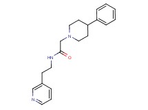 2-(4-phenyl-1-piperidinyl)-N-[2-(3-pyridinyl)ethyl]acetamide