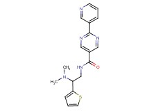 N-[2-(dimethylamino)-2-(2-thienyl)ethyl]-2-(3-pyridinyl)-5-pyrimidinecarboxamide