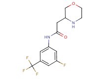 N-[3-fluoro-5-(trifluoromethyl)phenyl]-2-(3-morpholinyl)acetamide