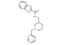 N-{[1-(pyridin-2-ylmethyl)piperidin-3-yl]methyl}-1H-benzimidazole-2-carboxamide