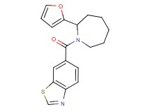 6-{[2-(2-furyl)-1-azepanyl]carbonyl}-1,3-benzothiazole