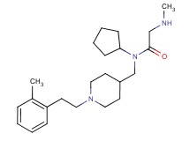 N~1~-cyclopentyl-N~2~-methyl-N~1~-({1-[2-(2-methylphenyl)ethyl]-4-piperidinyl}methyl)glycinamide dihydrochloride