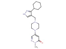 5-{4-[(3-cyclohexyl-1H-pyrazol-4-yl)methyl]-1-piperazinyl}-2-methyl-3(2H)-pyridazinone