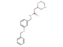 N-[3-(benzyloxy)benzyl]-2-morpholin-2-ylacetamide